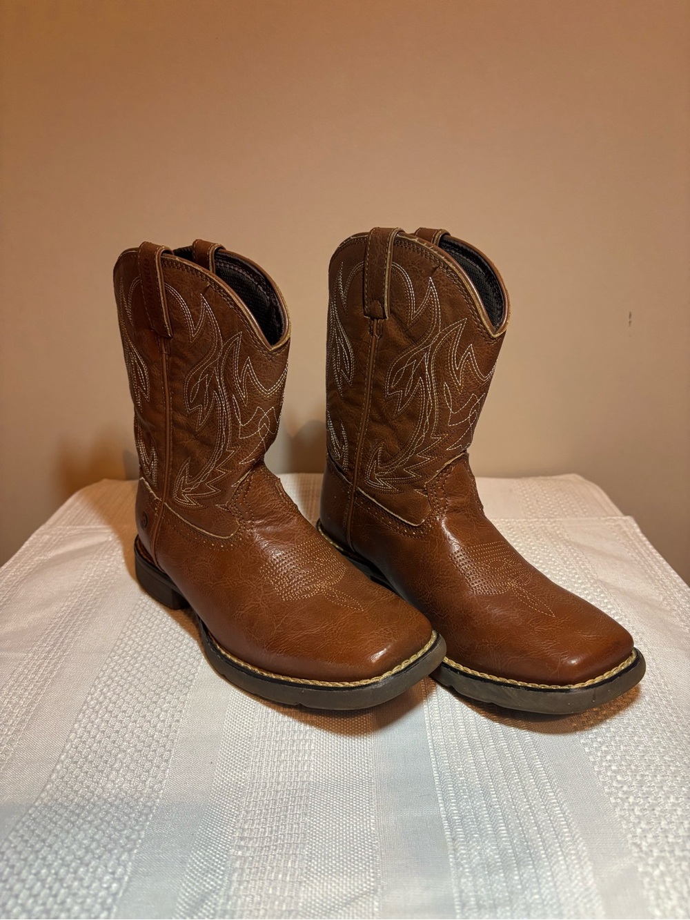 Durango Kids Brown Western Pull-On Boots